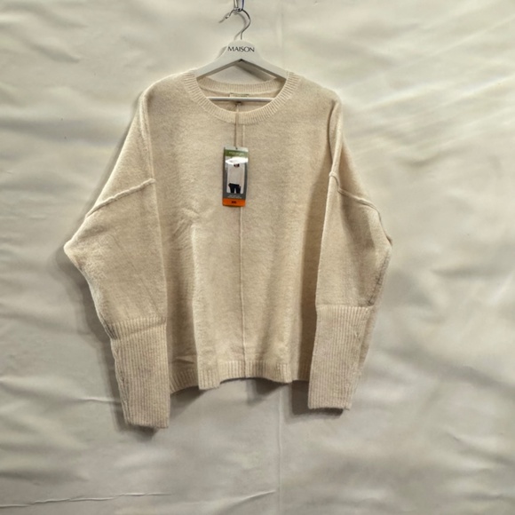 Women's LEGENDARY Outfitters Soft & Cozy Cream Oatmeal Long Sleeve Sweater  XXL - Picture 1 of 12